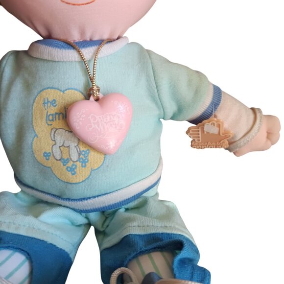 Precious Moments 1985 Doll Boy Baseball The Lambs 14" Vintage Collectible Plush - Picture 3 of 10